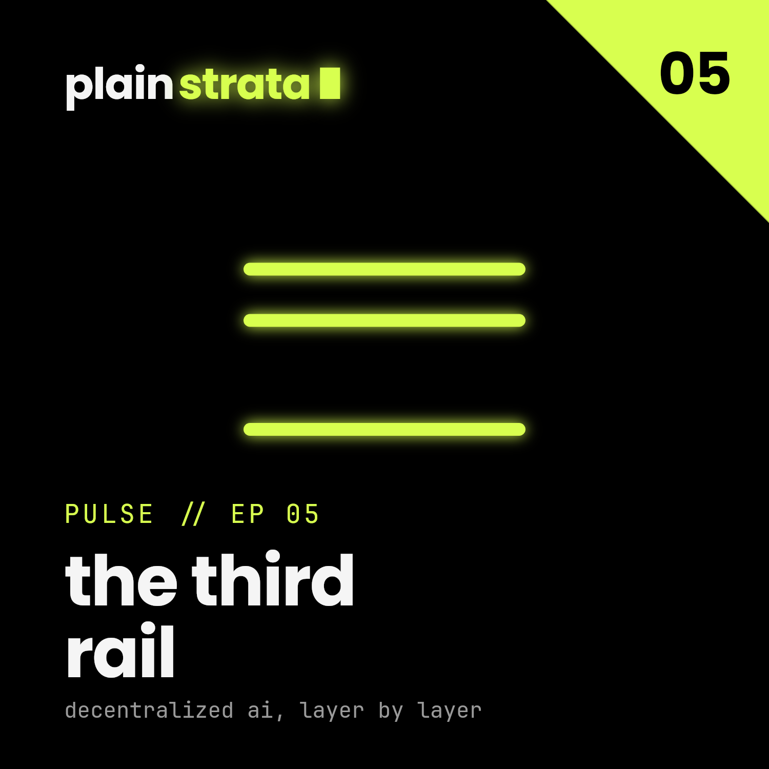 Plain Strata: The Third Rail episode artwork